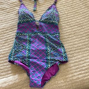 Nanette Lepore Moroccan Orchid One-Piece Swimsuit